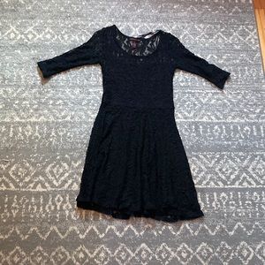 Lightly worn black lace dress